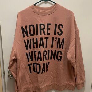 Jolie Noire Pink Crew Neck Sweater
